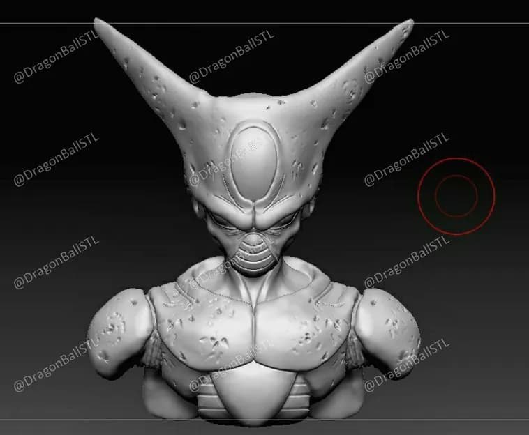 STL - Busto de Cell de Dragon Ball Z