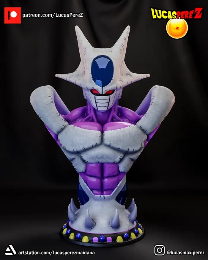 STL - Busto de Cooler (Dragon Ball Z)