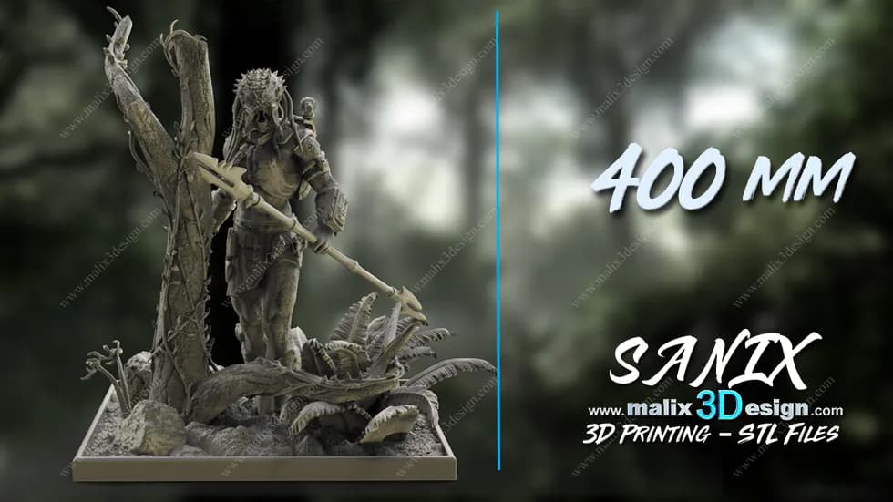STL - Busto de depredador con armadura