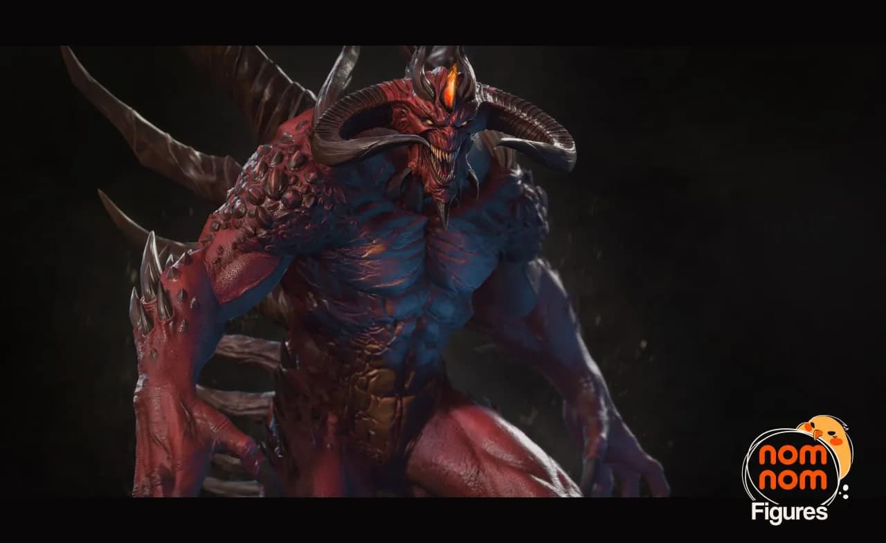 STL - Busto de Diablo render 2