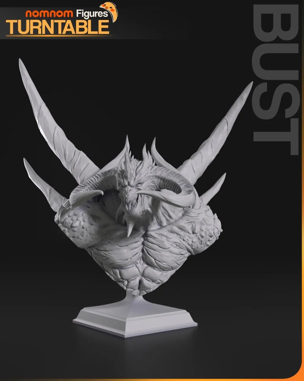 STL - Busto de Diablo render 3