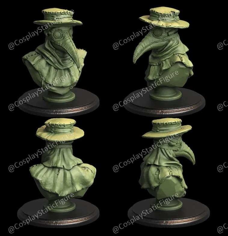 STL - Busto de Doctor de la Peste