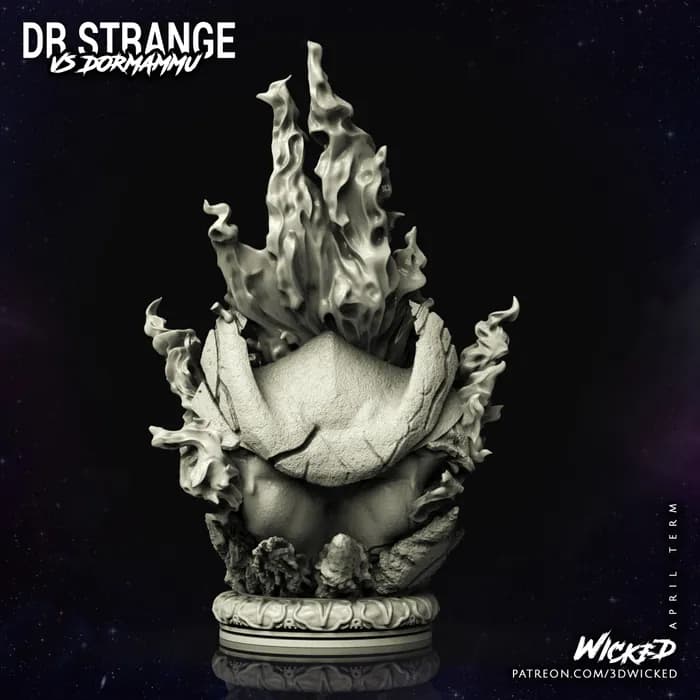 STL - Busto de Dormammu render 5