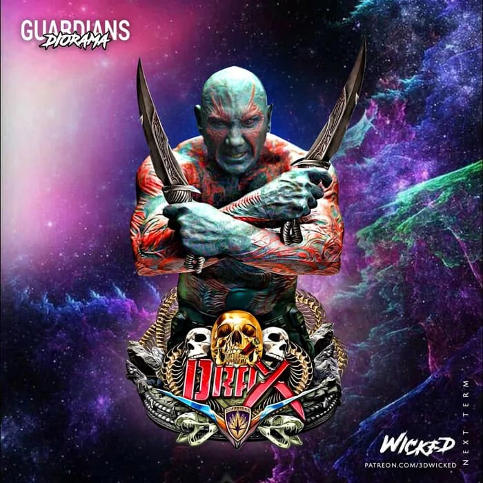 STL - Busto de Drax el Destructor