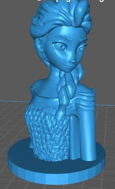 STL - Busto de Elsa de Frozen 2