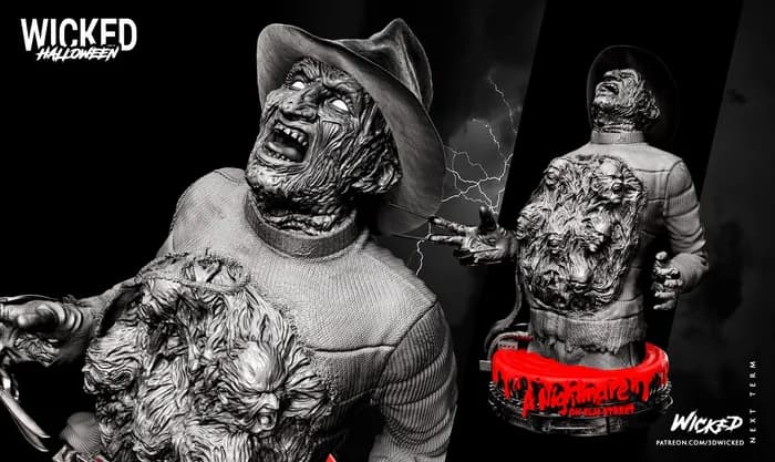 STL - Busto de Freddy Krueger 2