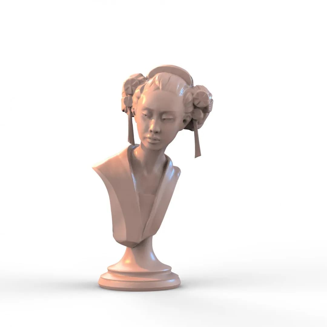 STL - Geisha Bust
