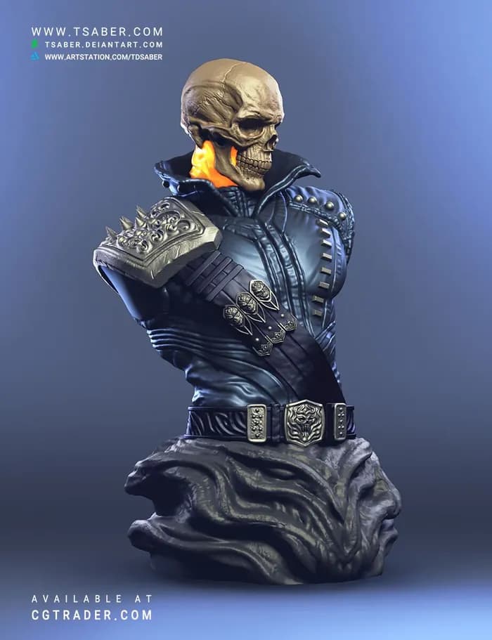 STL - Busto de Ghost Rider