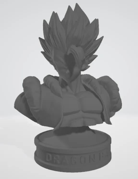 STL - Busto de Gogeta Azul render 2