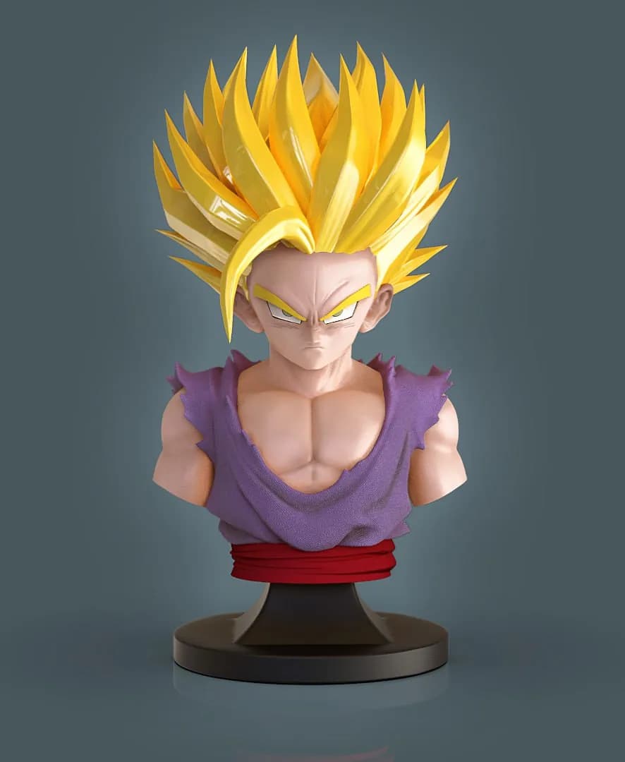 STL - Busto de Gohan Ssj Fase 2