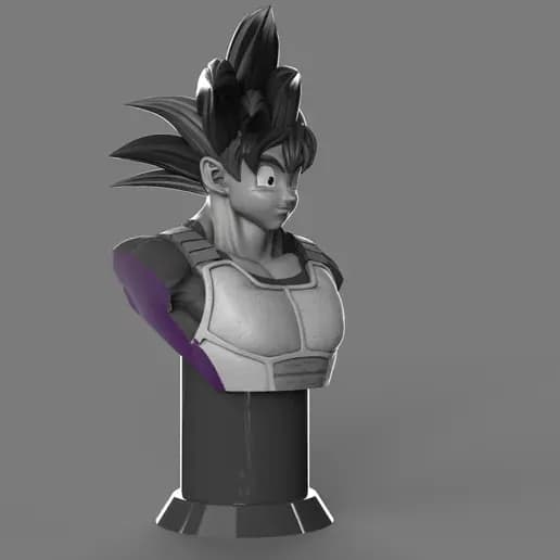 STL - Busto de Goku render 2