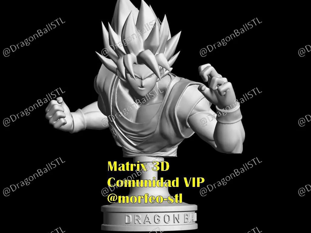 STL - Busto de Goku 2