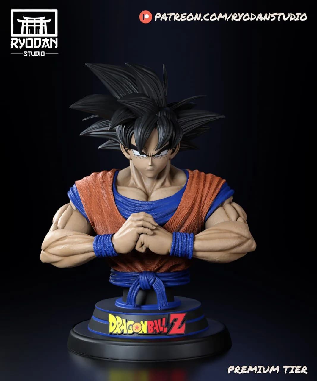 STL - Busto de Goku de Dragon Ball Z