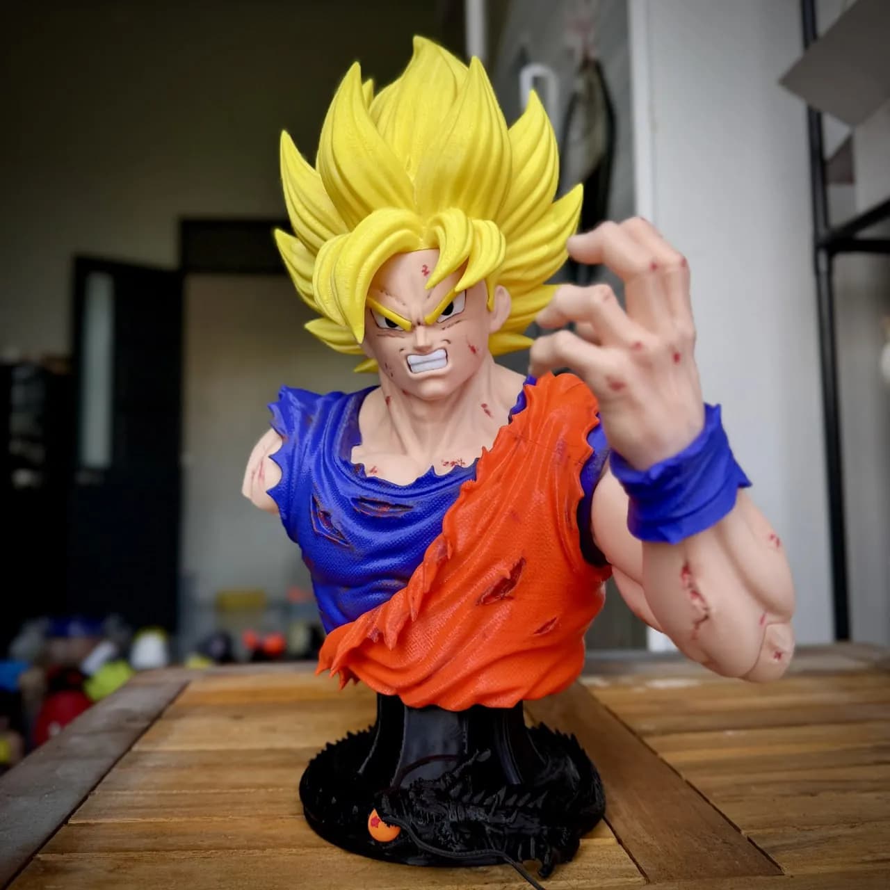 STL - Busto de Goku de Dragon Ball Z 2