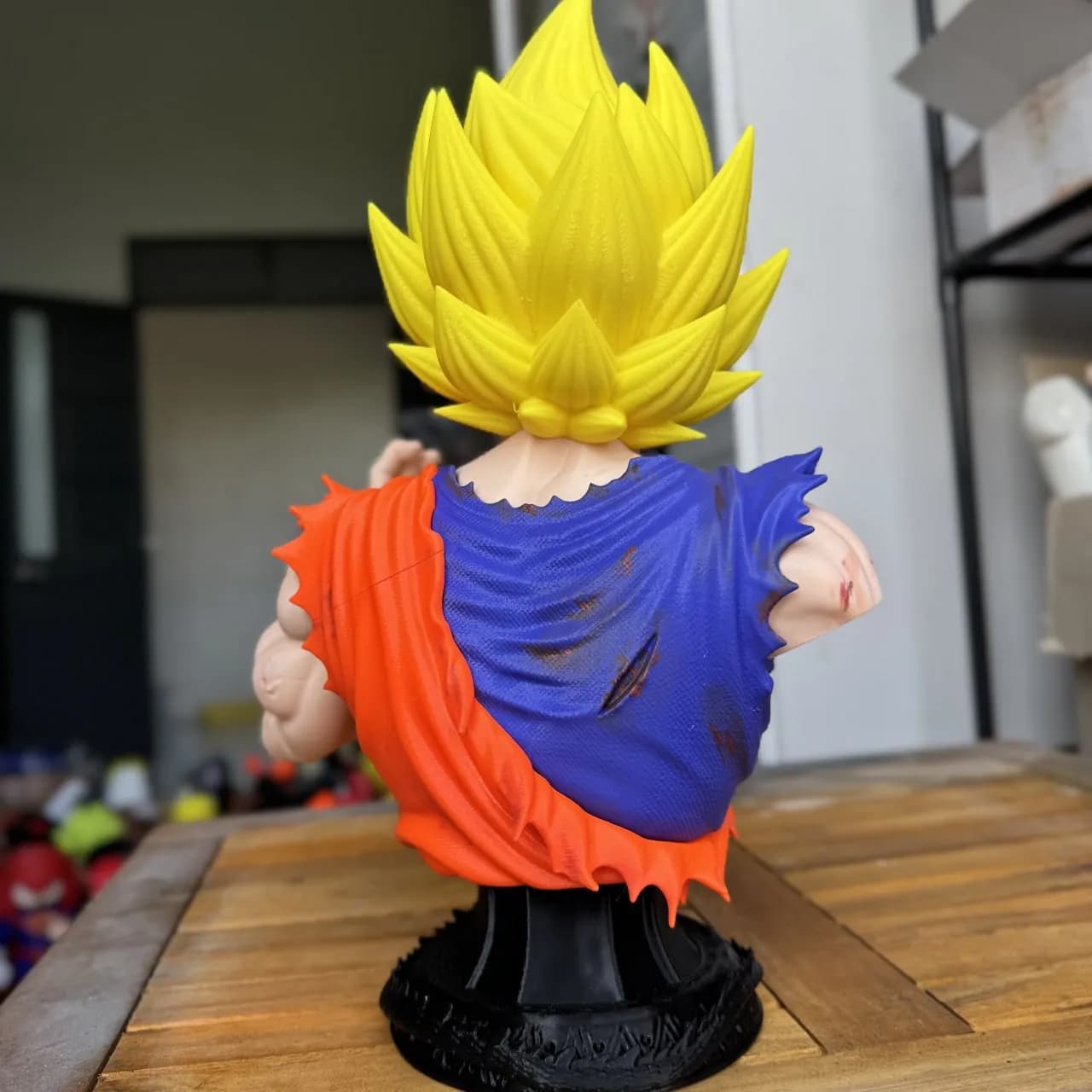 STL - Busto de Goku de Dragon Ball Z 2 render 2