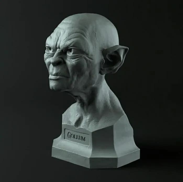 STL - Busto de Gollum