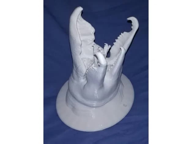 STL - Busto de Graboid de Tremors render 2