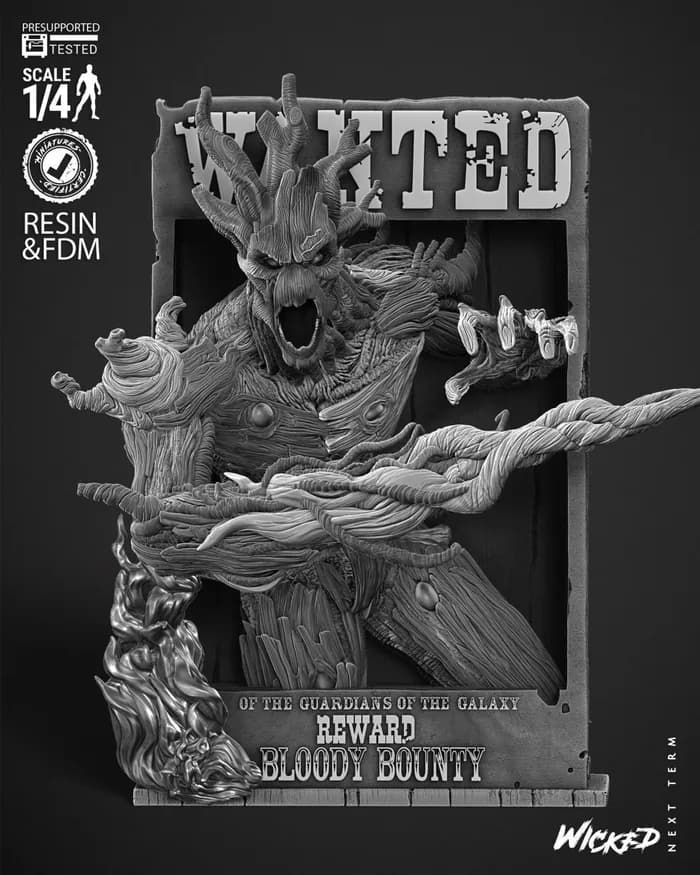 STL - Busto de Groot "Se Busca"