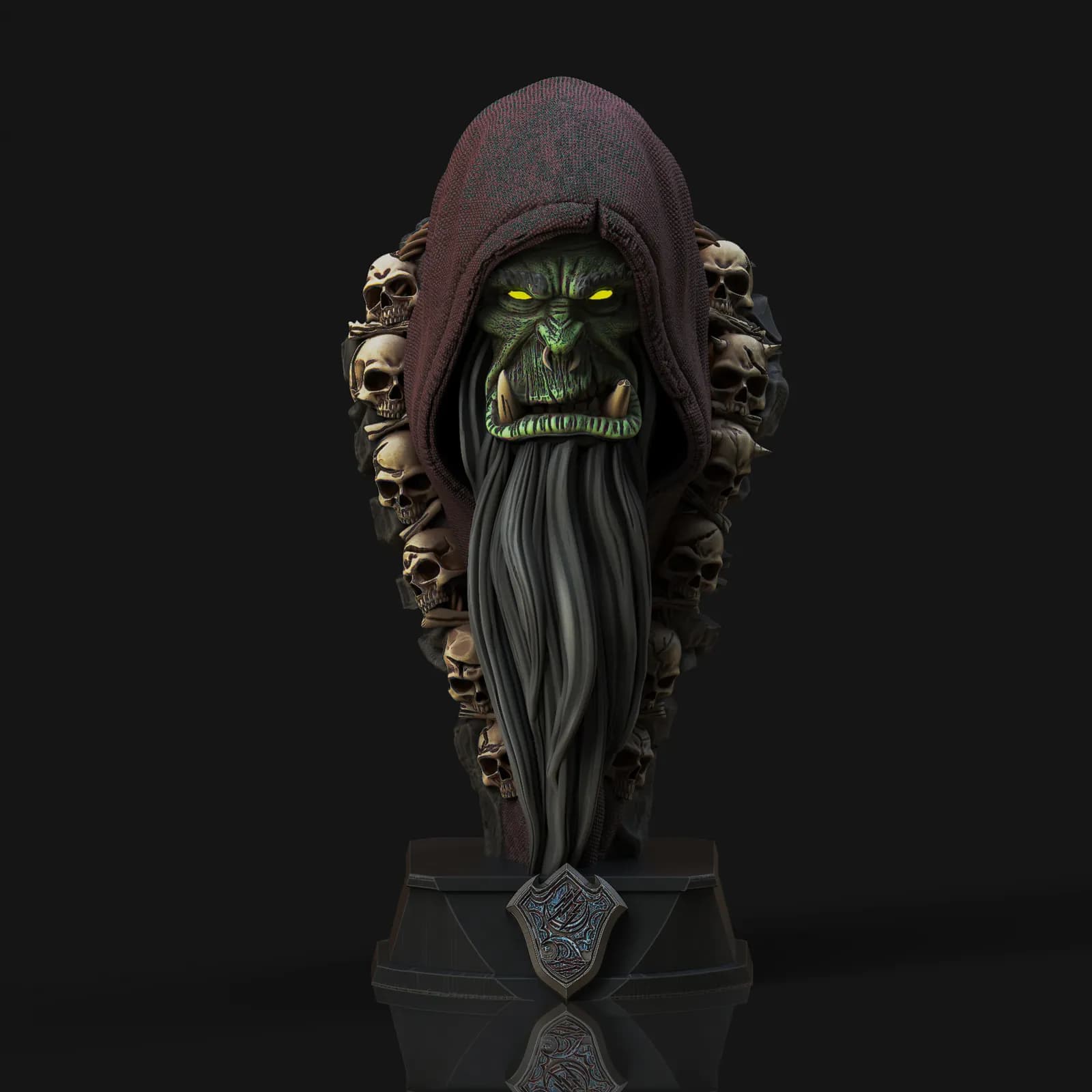 STL - Busto de Gul'dan render 4