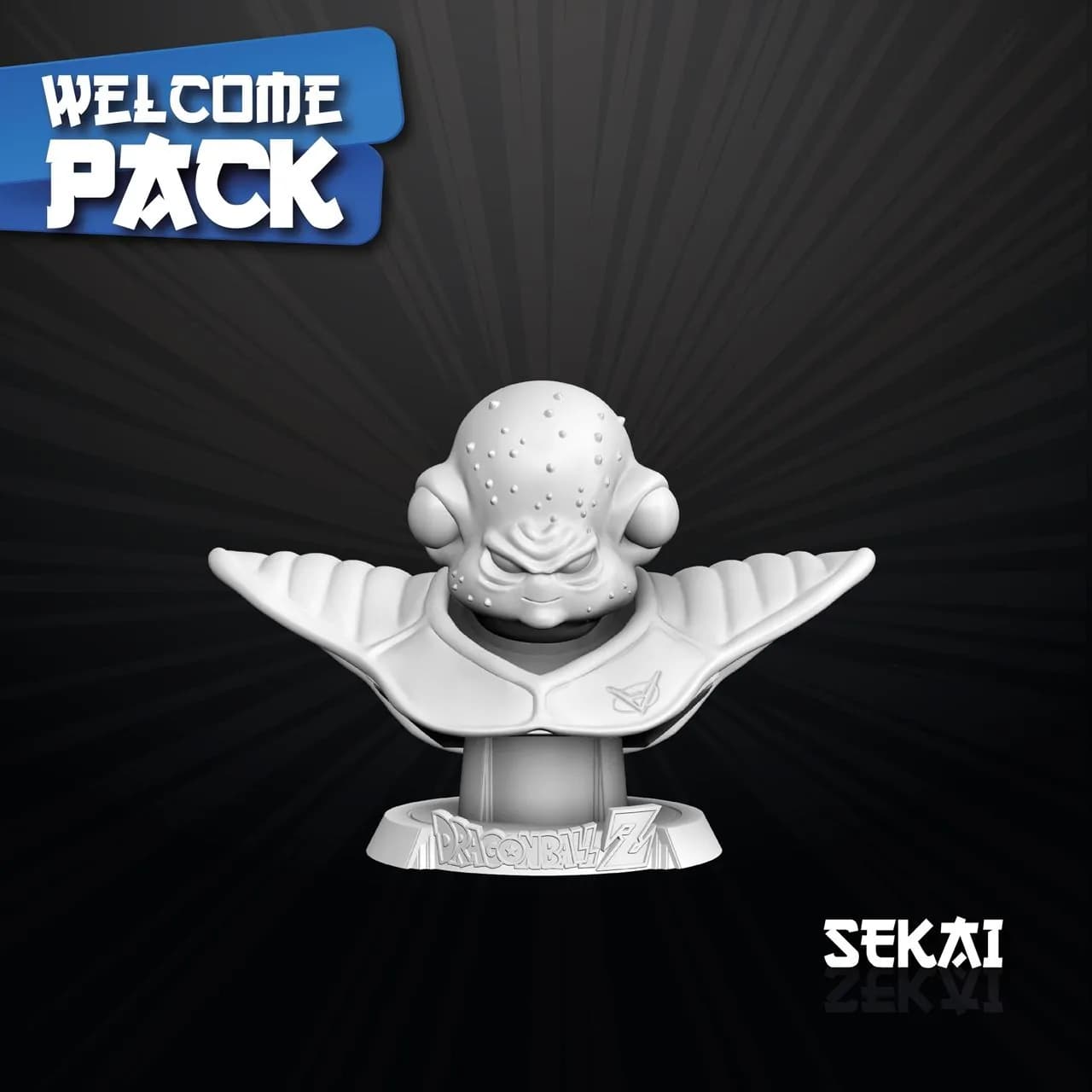 STL - Busto de Guldo de Dragon Ball Z