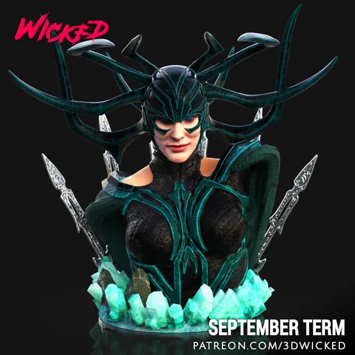 STL - Busto de Hela render 2