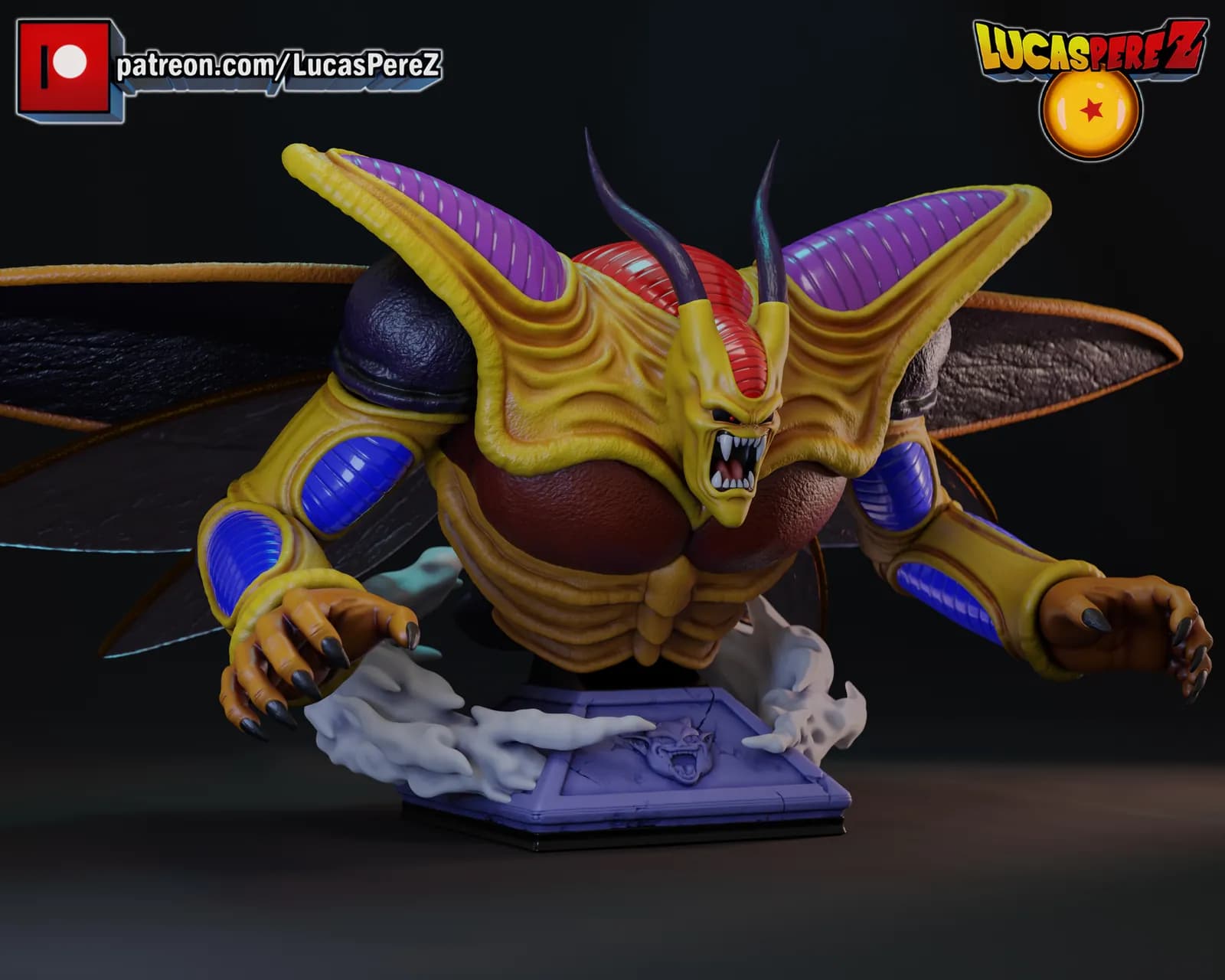 STL - Busto de Hirudegarn render 3
