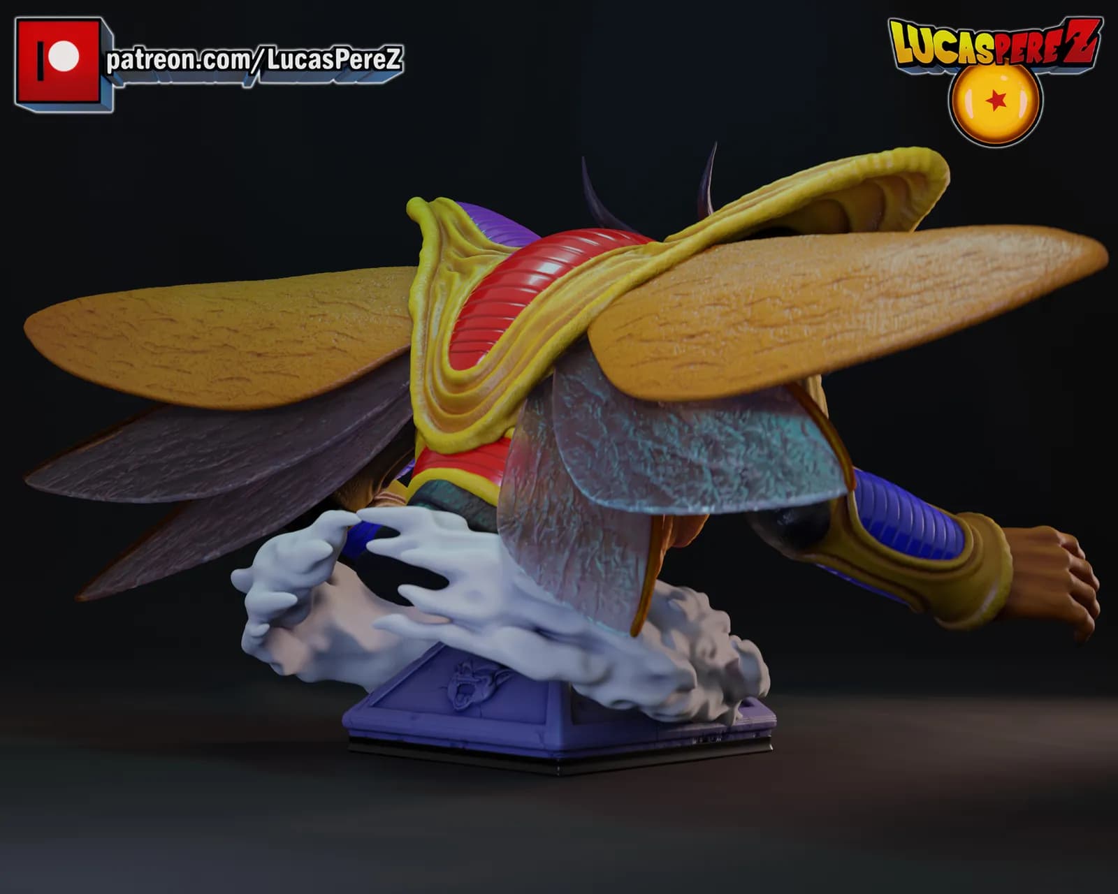 STL - Busto de Hirudegarn render 4