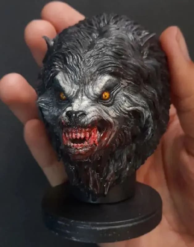 STL - Busto de Hombre Lobo Americano
