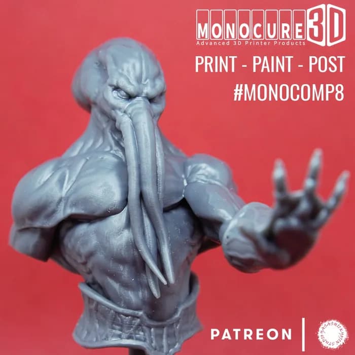 STL - Busto de Illithid render 4