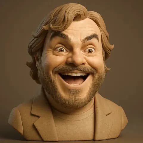 STL - Busto de Jack Black render 2