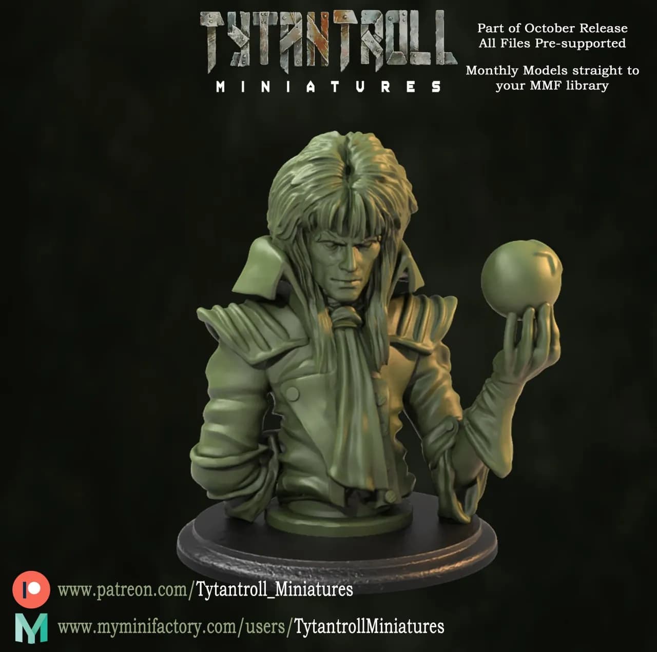 STL - Busto de Jareth render 2