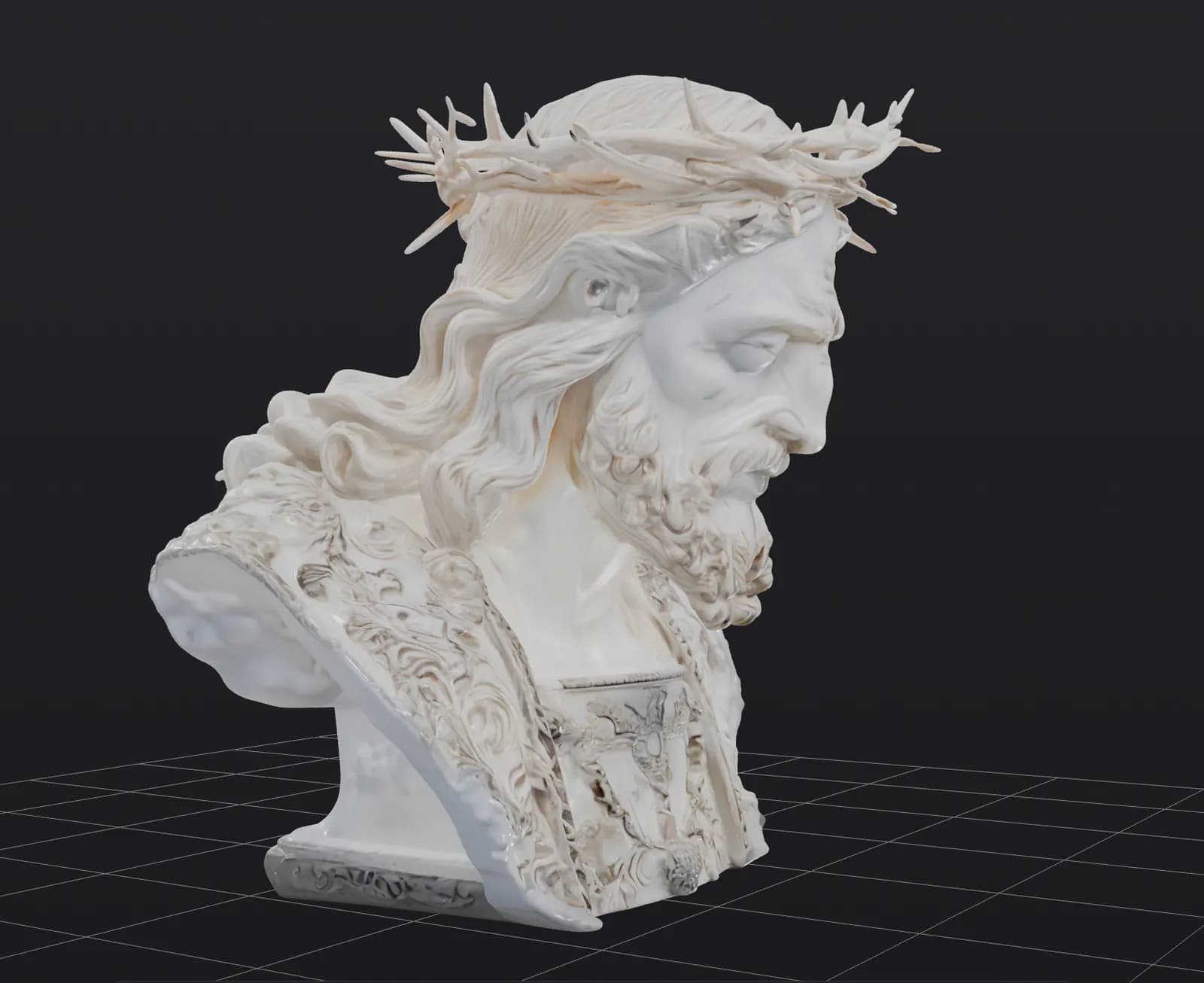 STL - Busto de Jesucristo 3 render 3