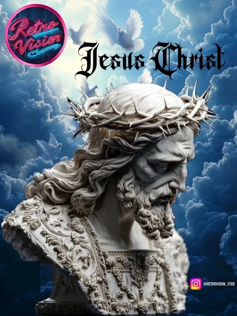 STL - Busto de Jesucristo 3 render 5