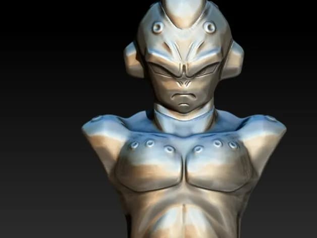 STL - Busto de Kid Buu render 4
