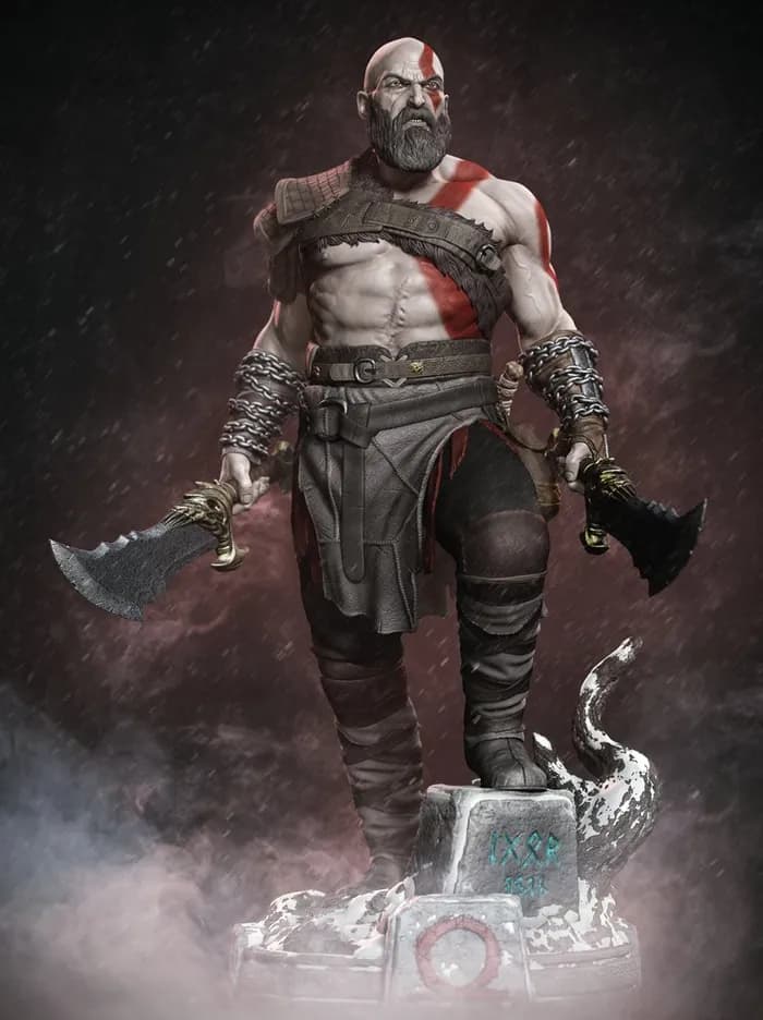 STL - Busto de Kratos (God of War)
