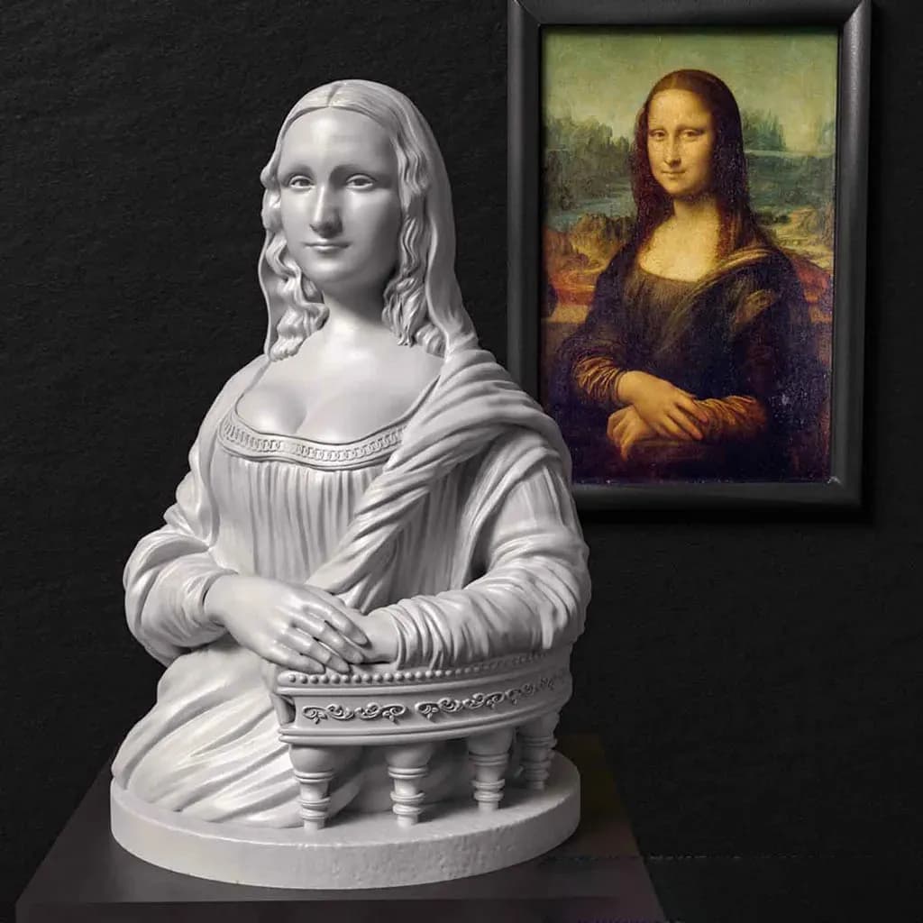 STL - Busto de la Mona Lisa