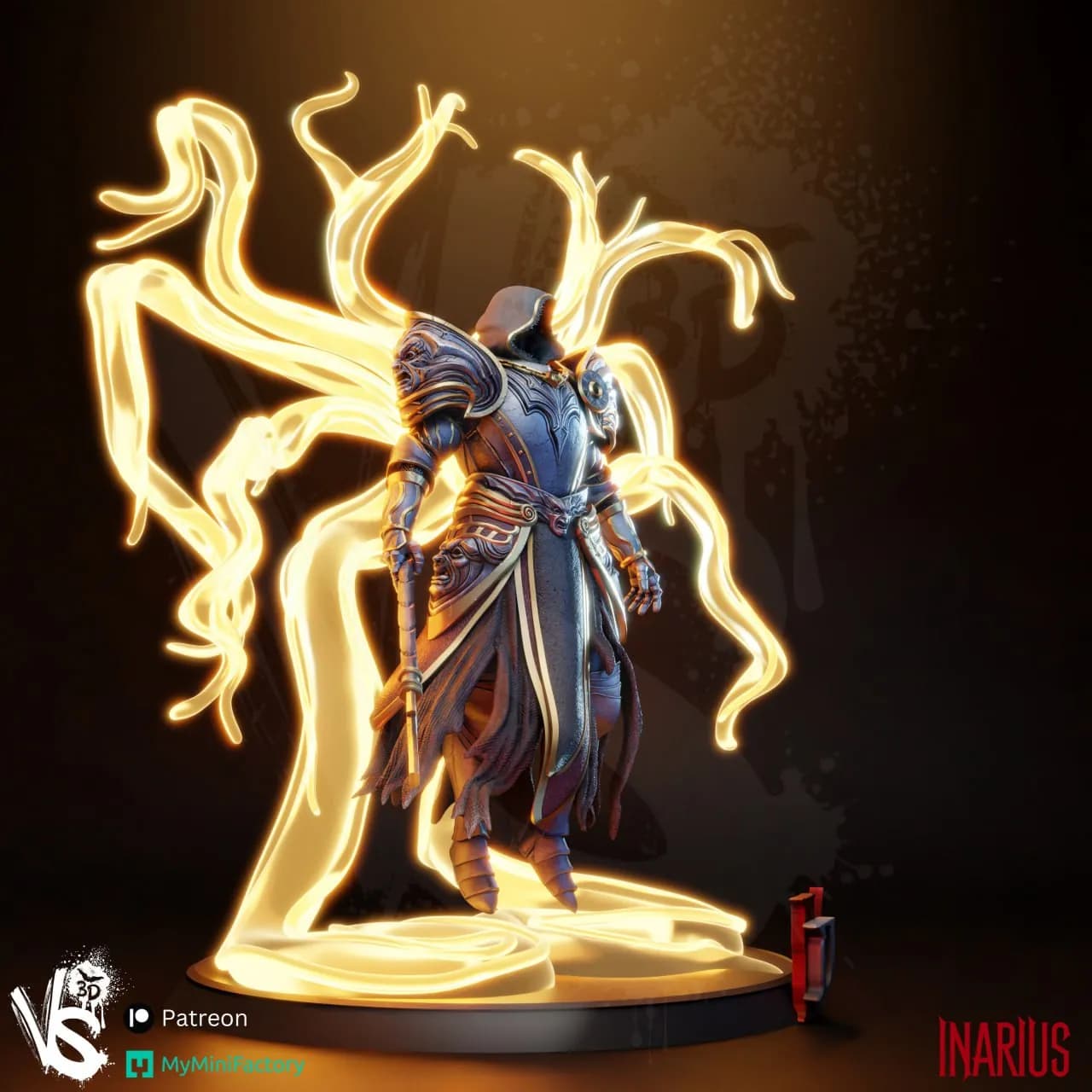 STL - Busto de la Reina Demoníaca render 2