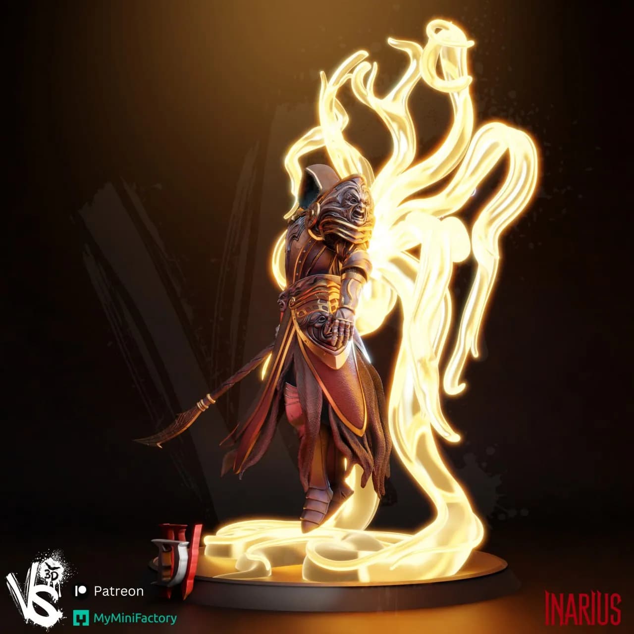 STL - Busto de la Reina Demoníaca render 4