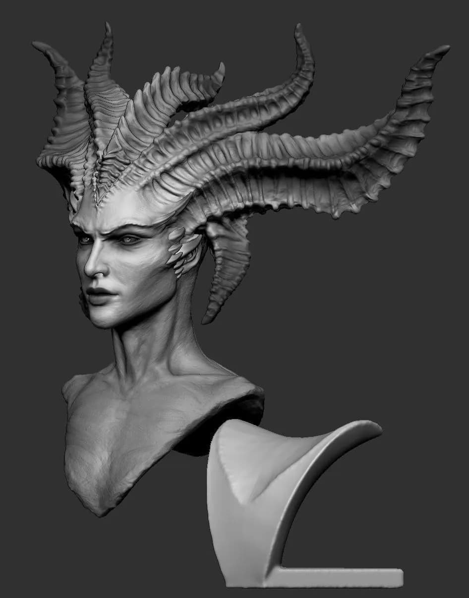 STL - Busto de Lilith 2