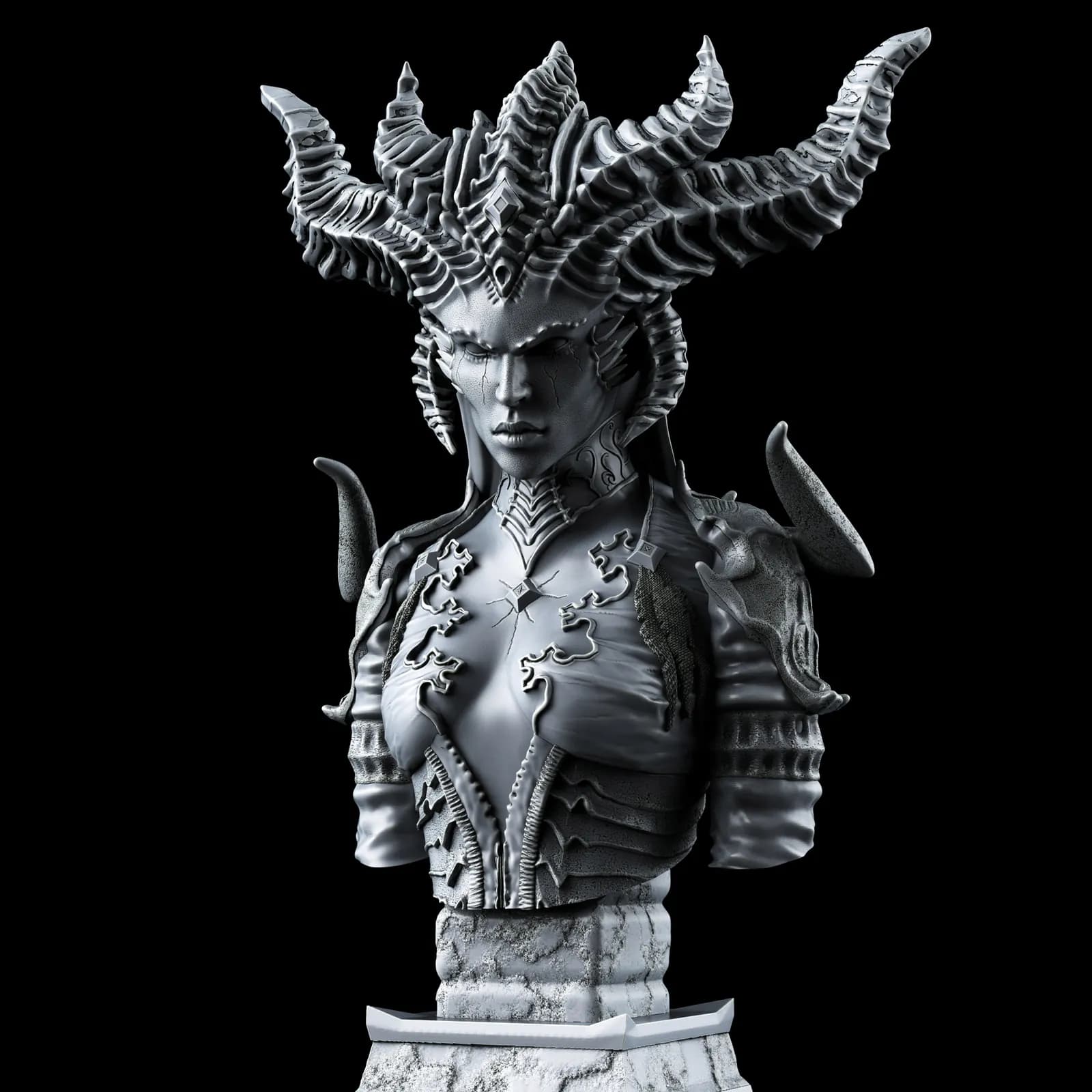 STL - Busto de Lilith 3 render 5