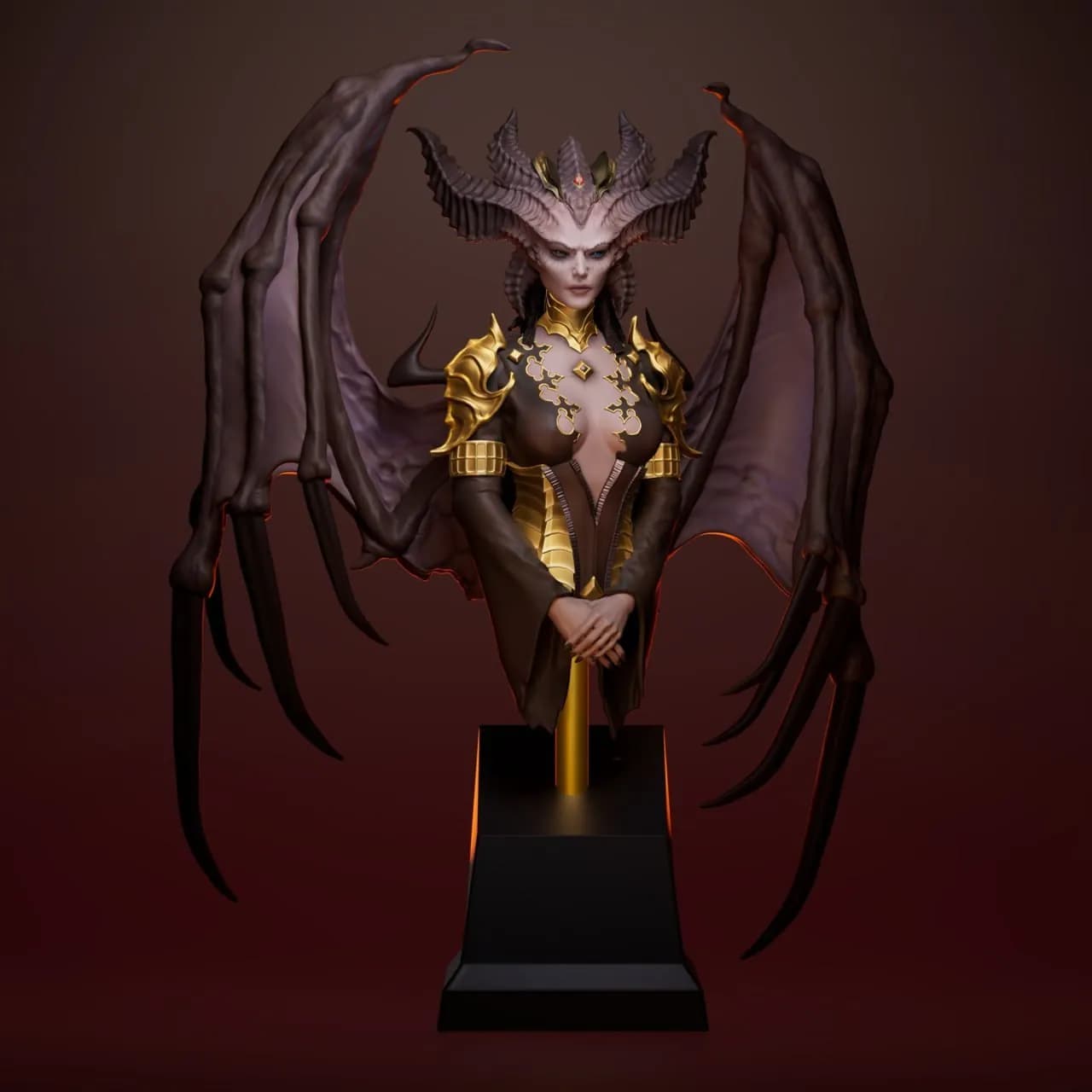 STL - Busto de Lilith Demonio