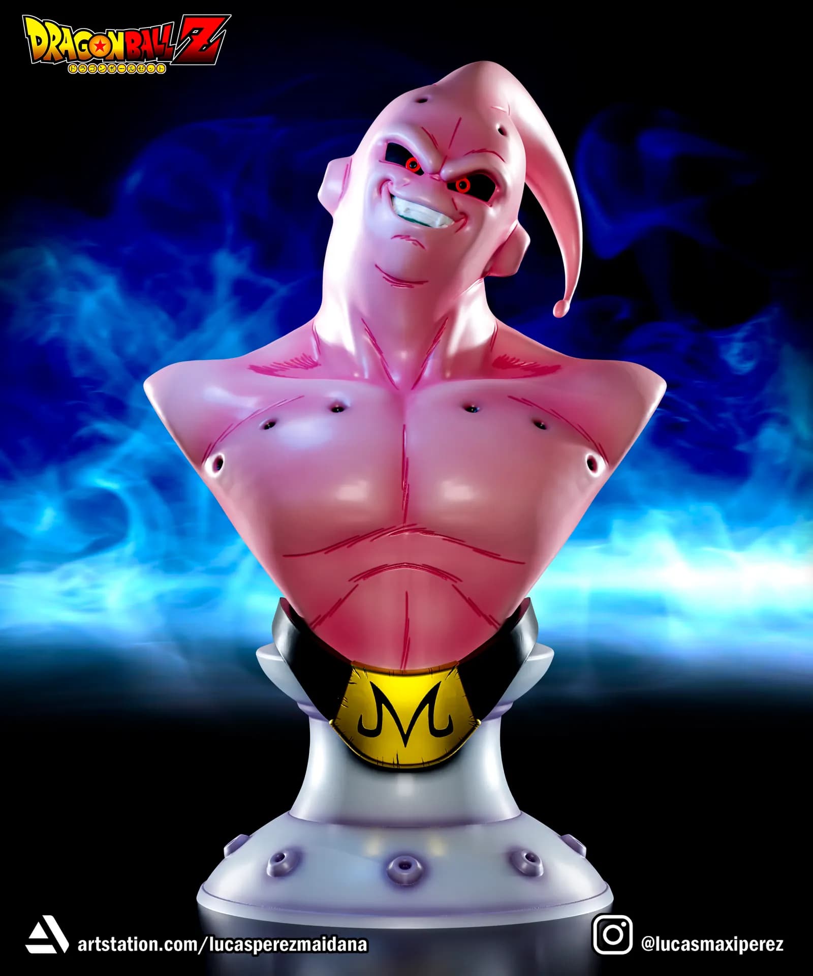 STL - Busto de Majin Buu 4