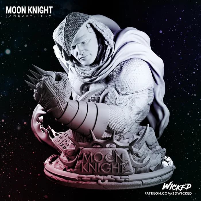 STL - Busto de Moon Knight render 5