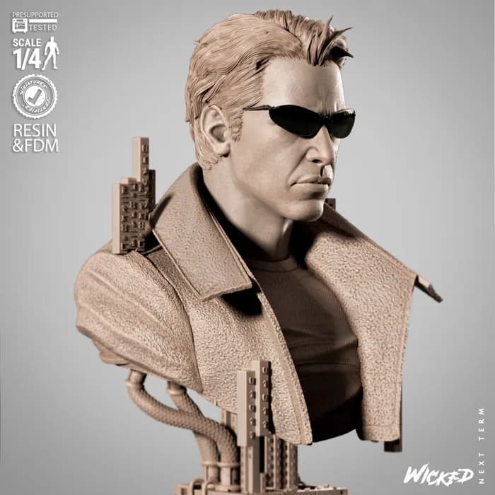 STL - Busto de Neo de The Matrix render 3