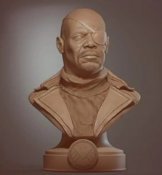 STL - Busto de Nick Fury