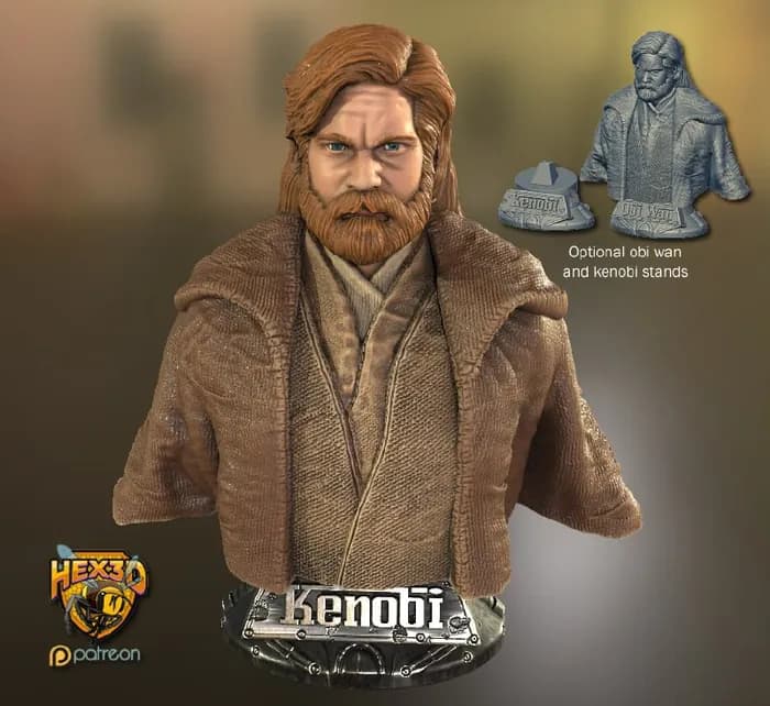 STL - Busto de Obi Wan Kenobi 2