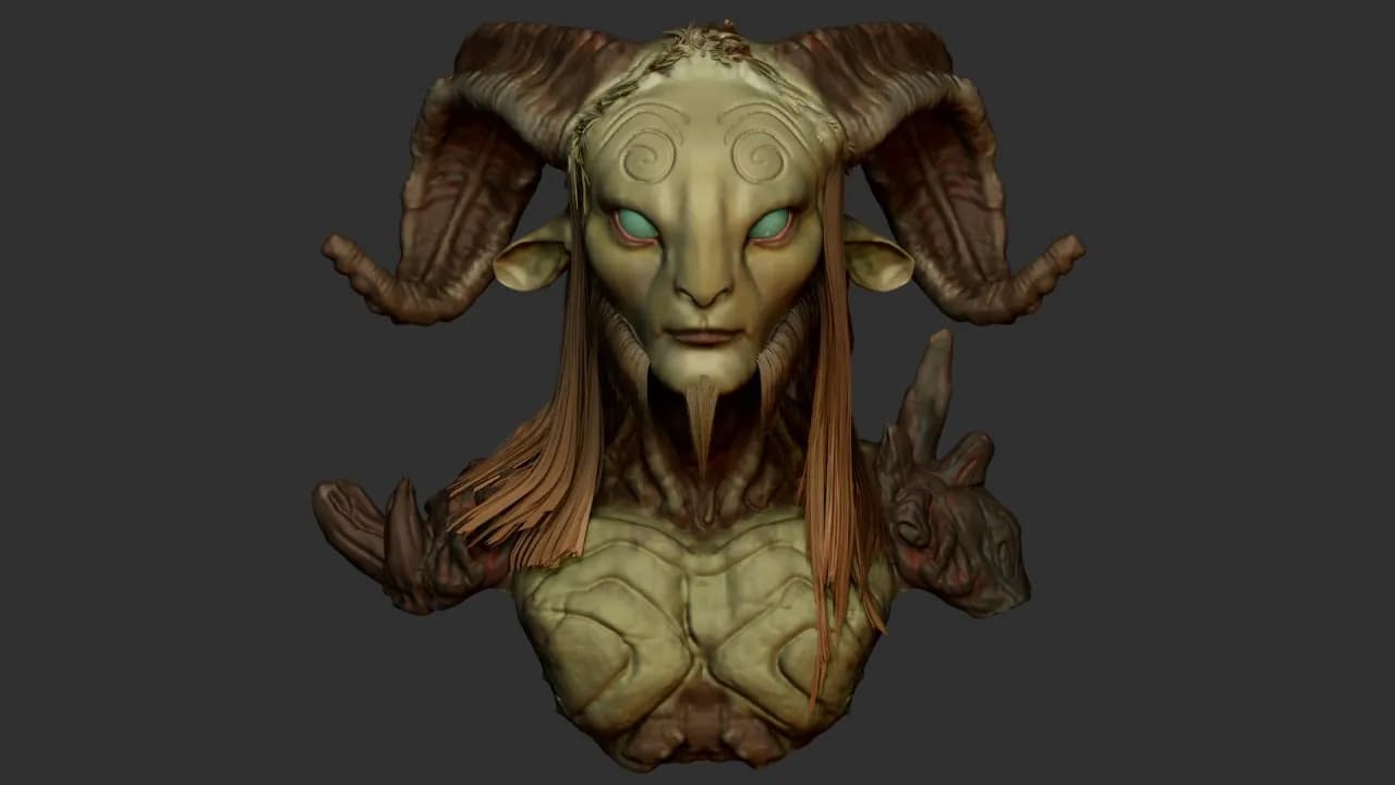 STL - Busto de Pan, el Fauno