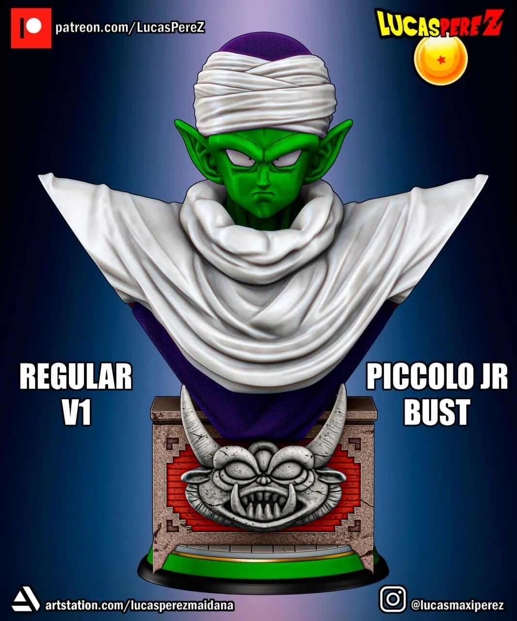 STL - Busto de Piccolo JR