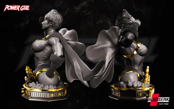 STL - Busto de Power Girl render 5