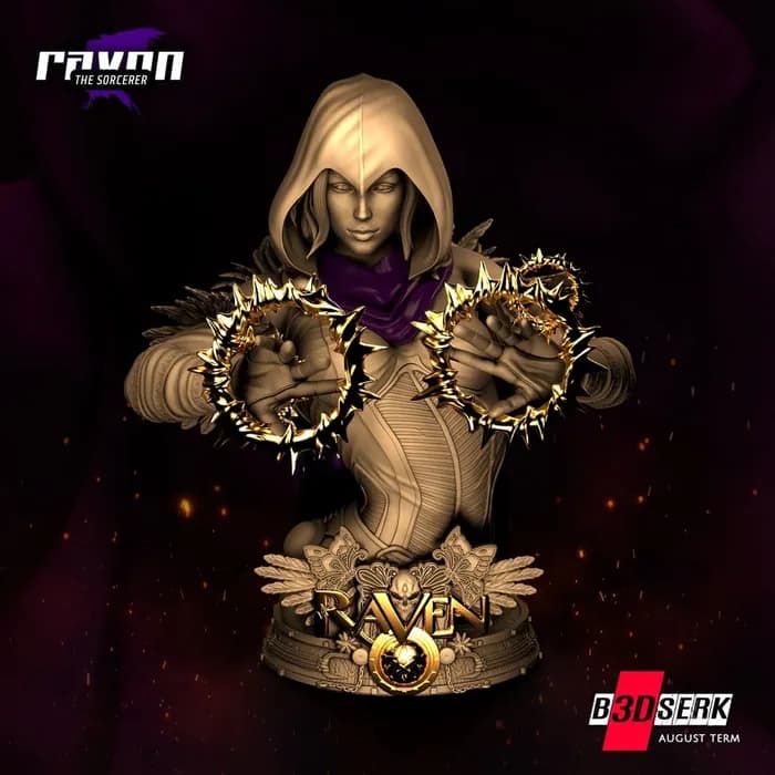 STL - Busto de Raven, la Hechicera 2